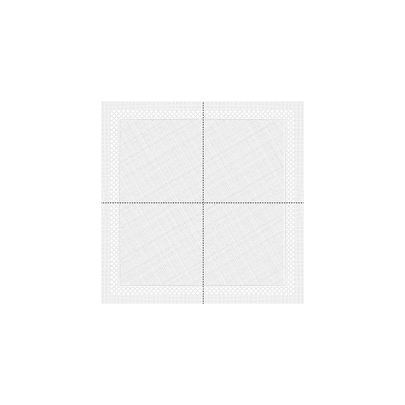 Serviette de table blanche
45 x 45
(papier ouate 4 plis) 