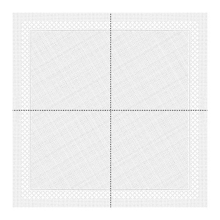 Serviette de table blanche
45 x 45
(papier ouate 4 plis) 