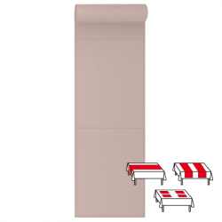 3 en 1 : Chemin de table, Tête à tête, Set de table 48 x 61 - 48 ML
(papier 80 gr) couleur:Rose pâle