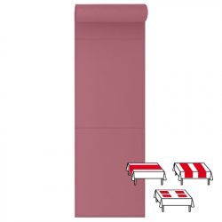 3 en 1 : Chemin de table, Tête à tête, Set de table 48 x 61 - 48 ML
(papier 80 gr) couleur:Vieux rose