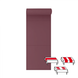 3 en 1 : Chemin de table, Tête à tête, Set de table 48 x 48 - 48 ML
(papier 80 gr) couleur:Lie de vin