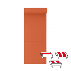 3 en 1 : Chemin de table, Tête à tête, Set de table 48 x 48 - 48 ML
(papier 80 gr) couleur:Orange 2