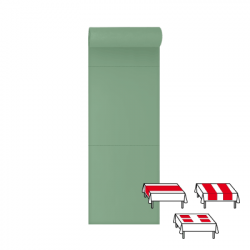 3 en 1 : Chemin de table, Tête à tête, Set de table 40 x 48 - 48 ML 
(papier 80 gr) couleur:Pistache