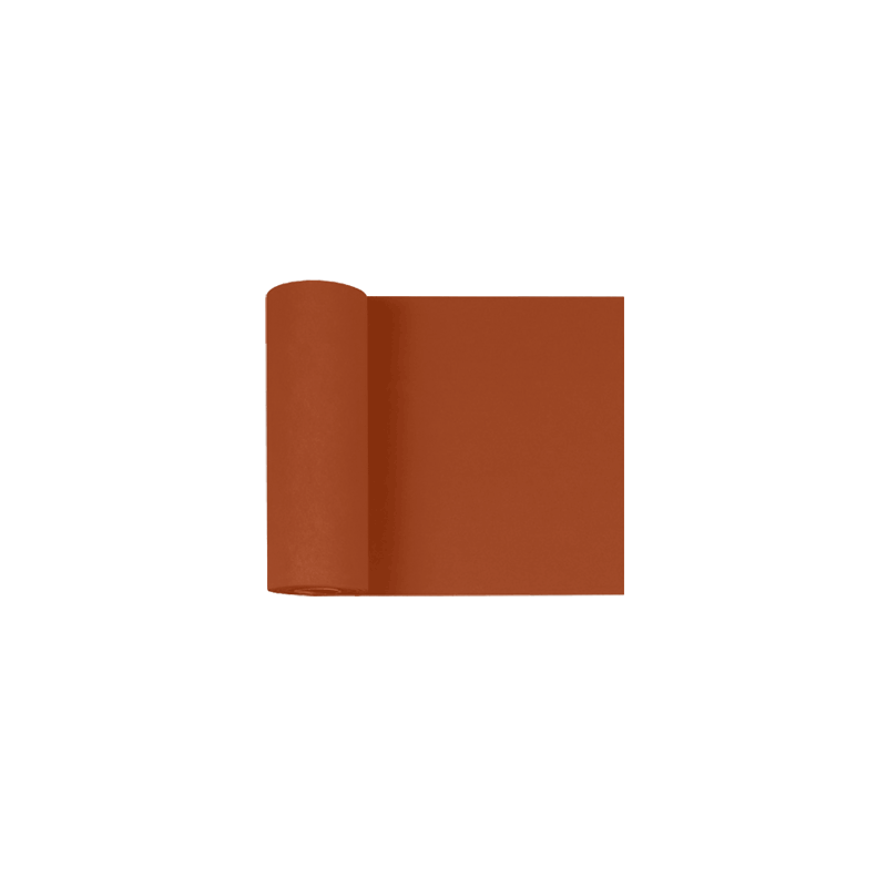 Chemin de table uni
30 x 50 ML
(non tissé 72 gr aspect peau de pêche) couleur:Terracotta