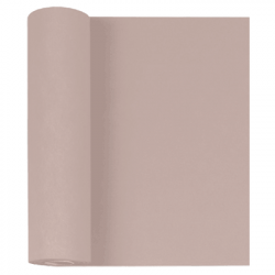Chemin de table uni 
48 x 50 ML 
(non tissé 72 gr aspect peau de pêche) couleur:Rose pâle