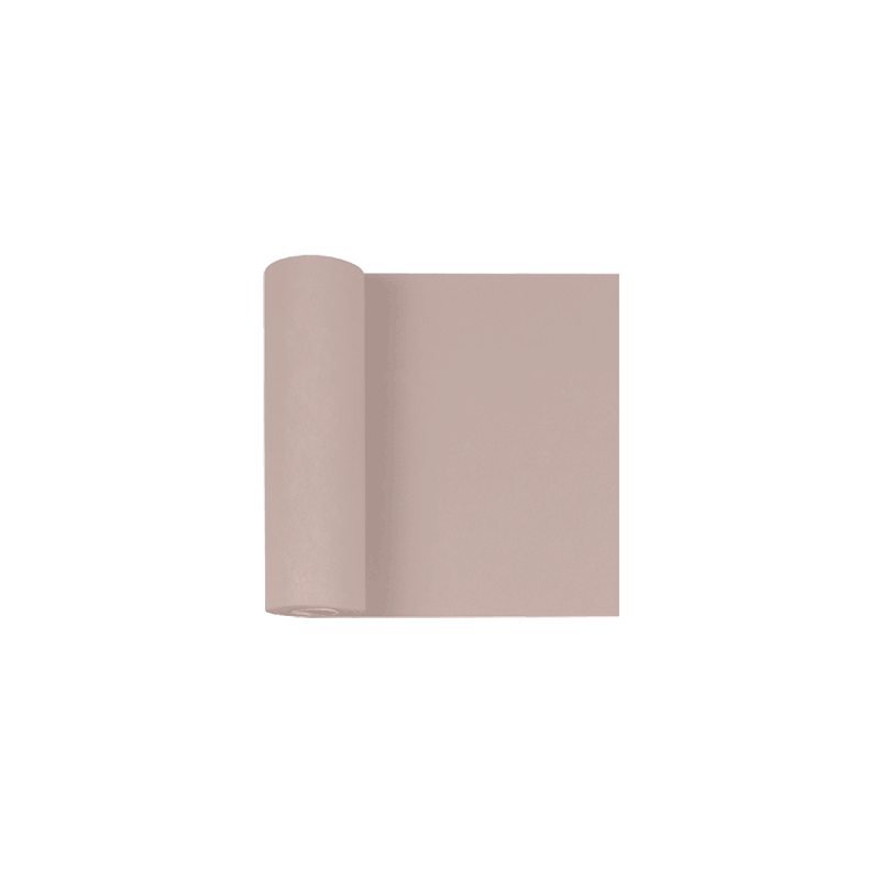 Chemin de table uni 
40 x 50 ML 
(non tissé 72 gr aspect peau de pêche) couleur:Rose pâle