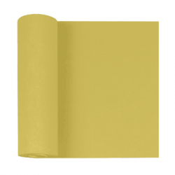 Chemin de table uni 
40 x 50 ML 
(non tissé 72 gr aspect peau de pêche) couleur:Jaune d'or